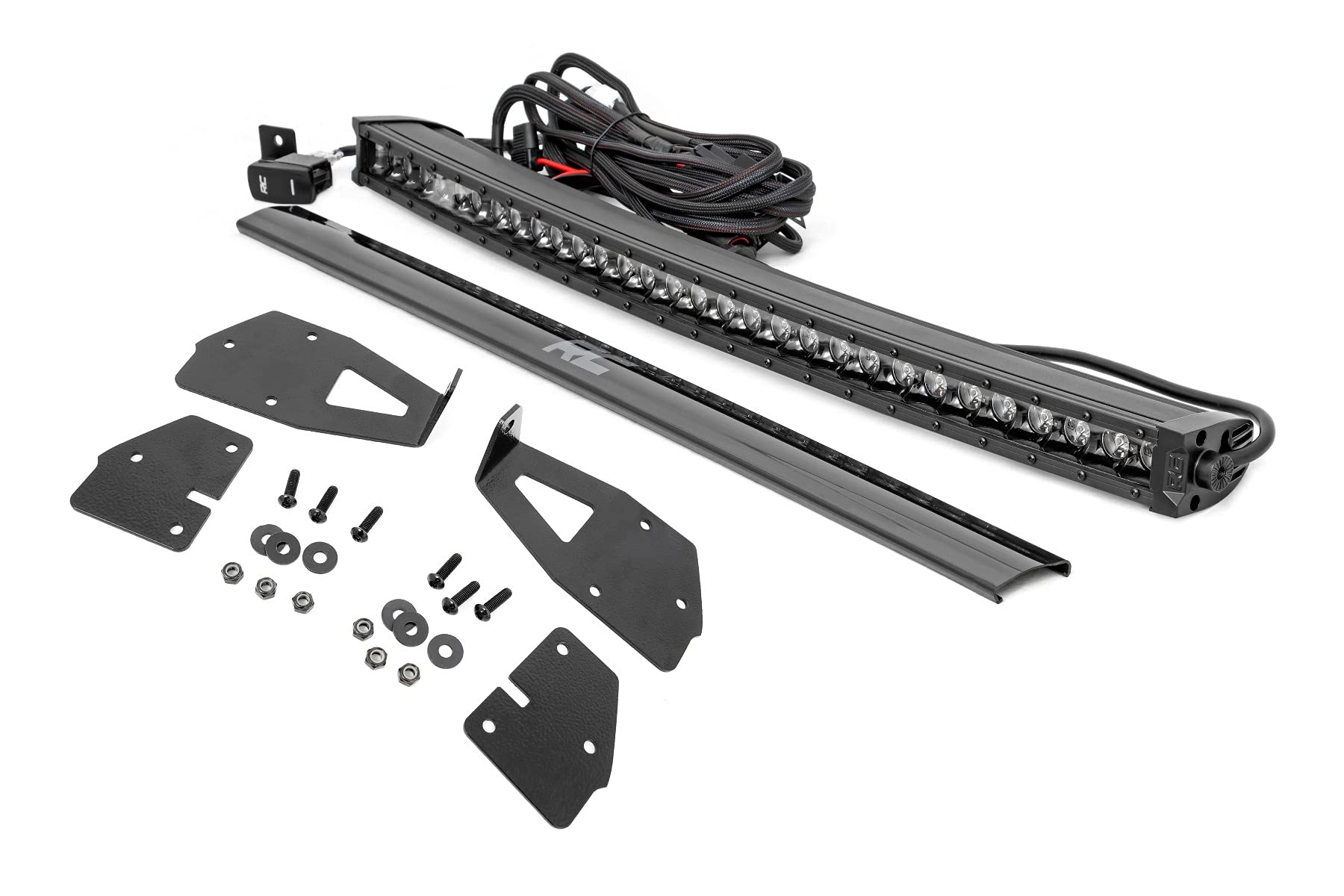 30" Rough Country Black Series DRL LED Grille Kit for 17-20 Raptor - 70701BLDRL