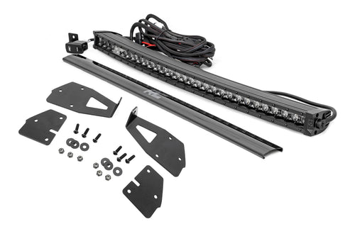 30" Rough Country Black Series DRL LED Grille Kit for 17-20 Raptor - 70701BLDRL