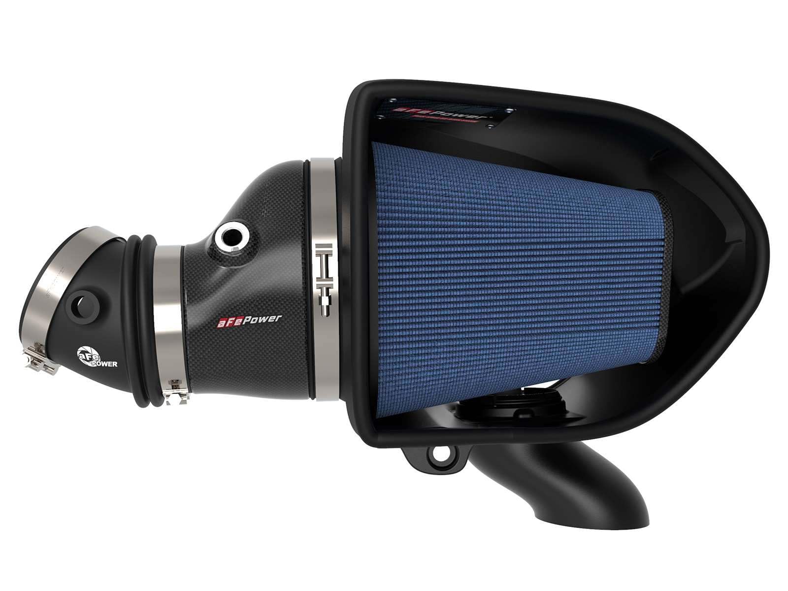 Track Series aFe POWER Intake System w/Pro 5R Filter, #57-10001R, Carbon Fiber