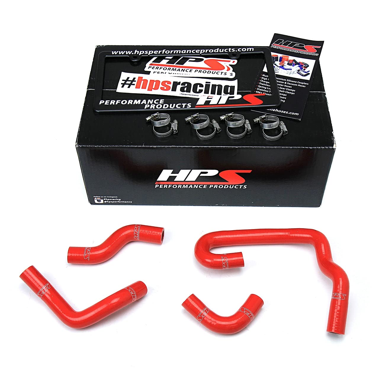 Red Silicone Heater Hose Kit HPS 57-1323H-RED-1 (Coolant)
