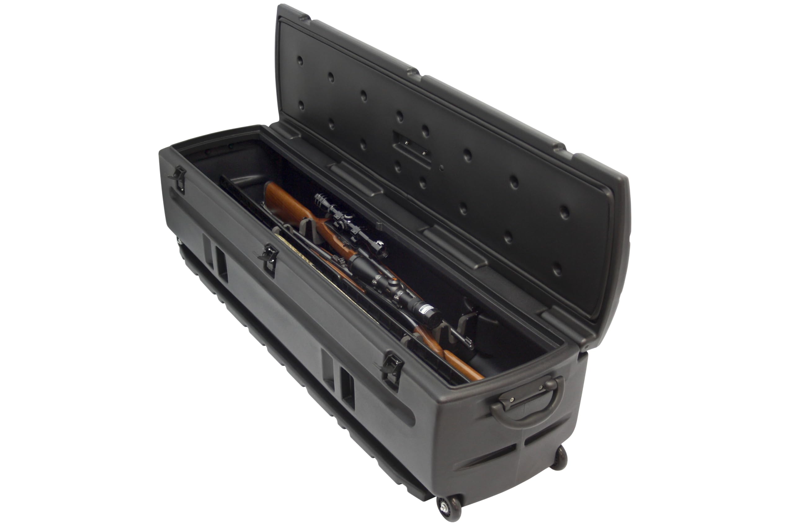DuHa 70114 Black Portable Truck Storage Box Compatible with Pickup Trucks, SUV, UTV, and More | 53 in x 15 in x 15 in | Includes Slide Bracket and Dividers