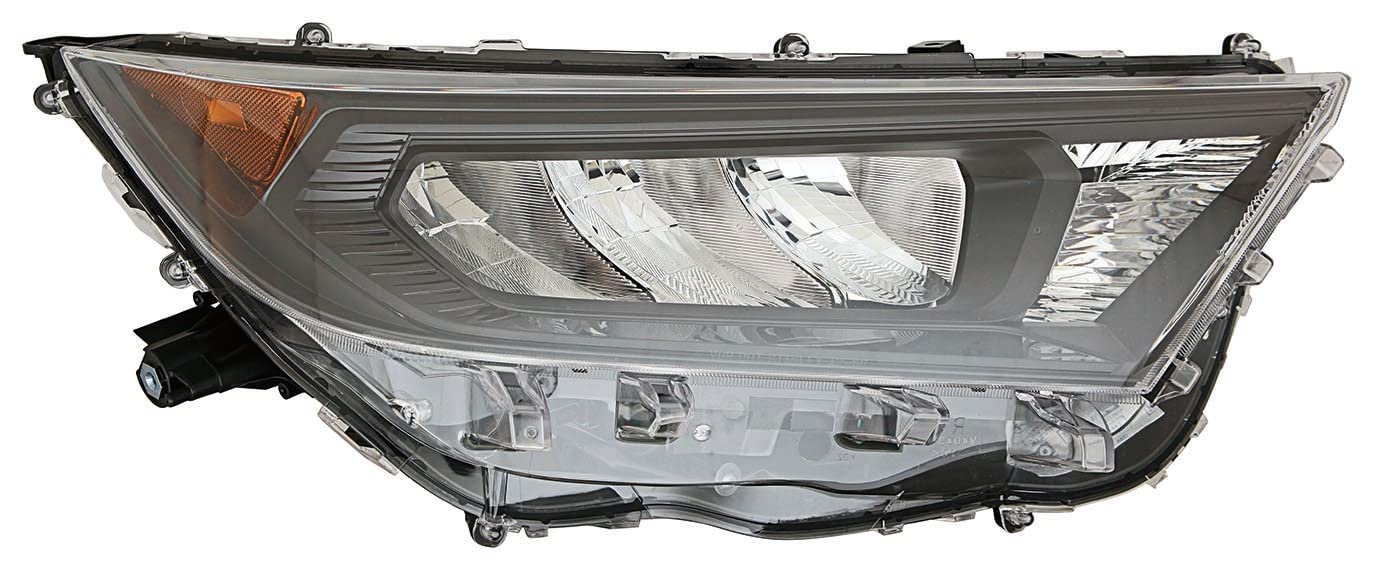 For Toyota RAV4 19-21 ACK Headlight LE JPN Built BLK Bezel without Adaptive HEADLamps Passenger Side | DOT Certified 81130-42820 | TO2519200