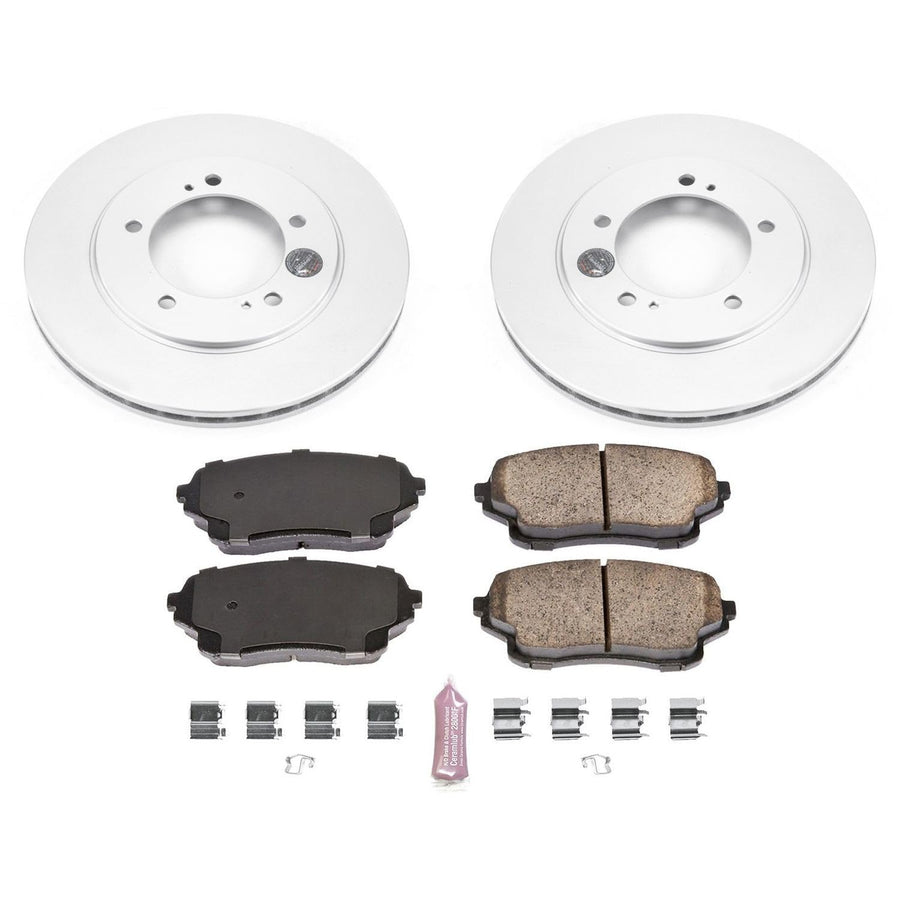 Power Stop Front CRK5437 Z17 Evolution Geomet Coated Brake Kit For Suzuki XL-7 2004-2006 [Model Specific]