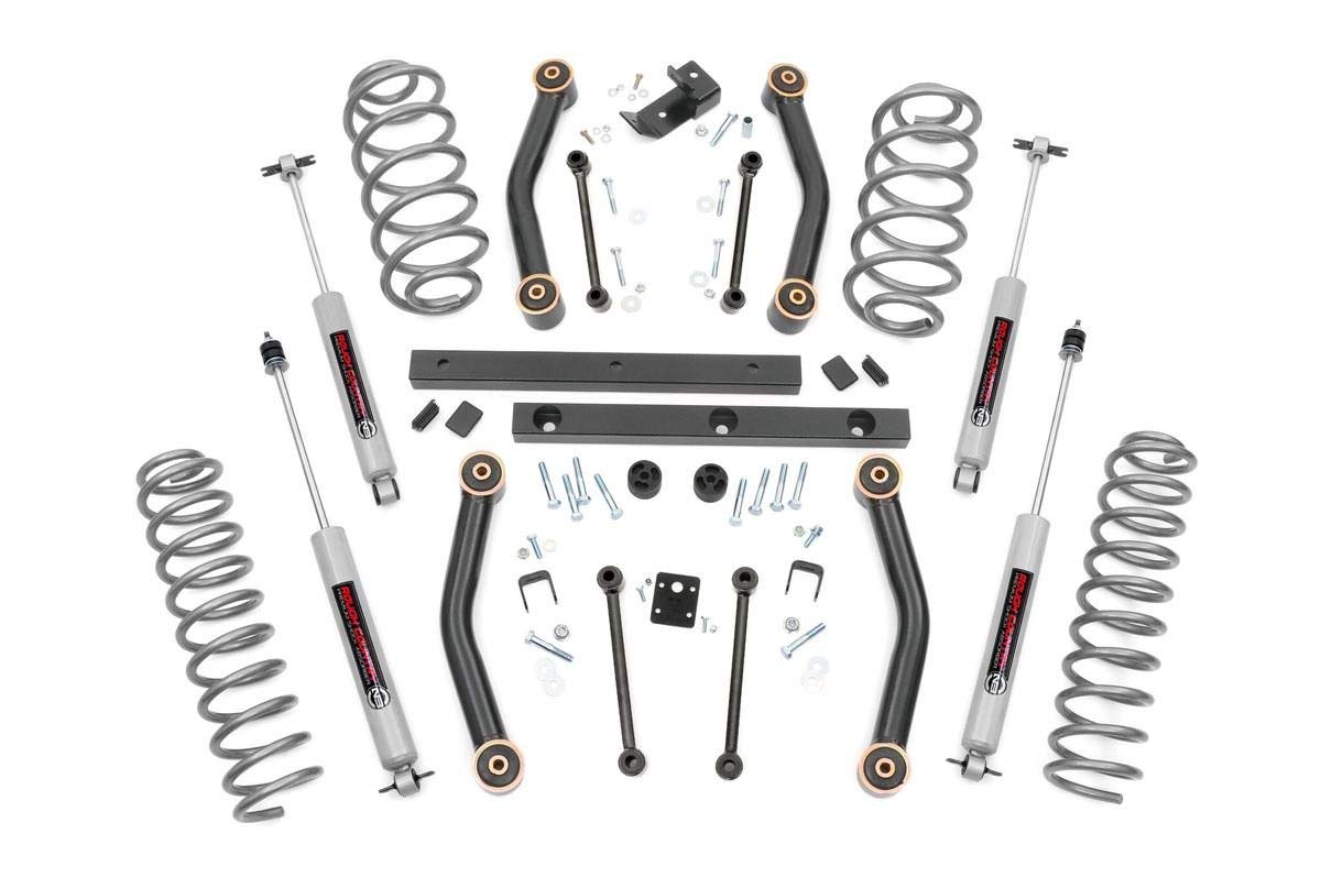 4" Lift Kit Rough Country for 1997-2002 Jeep Wrangler TJ 4WD - 90630