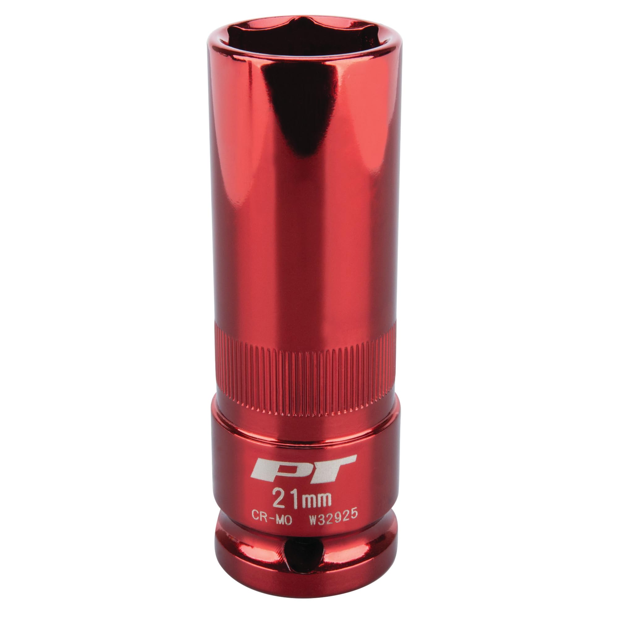 Performance Tool 1/2-Inch Impact Drive W32925 21mm Thin Wall Socket, Red
