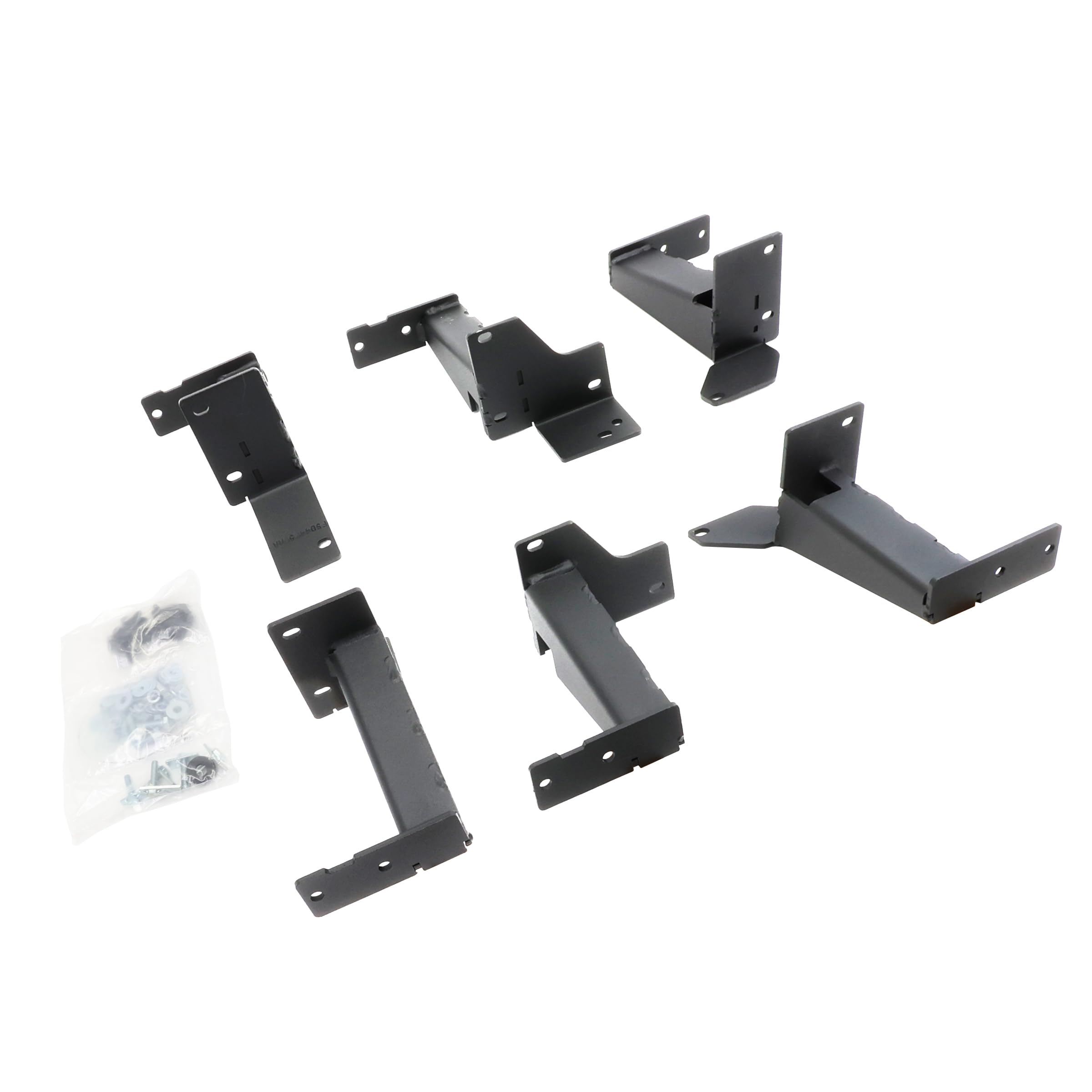 Dominator Xtreme Go Rhino Frame Slider Brackets | Mild Steel, Textured Black | FSD4425TK | Fits 2014-2023 Toyota 4Runner (Excludes Limited, Nightshade Edition & TRD Sport)