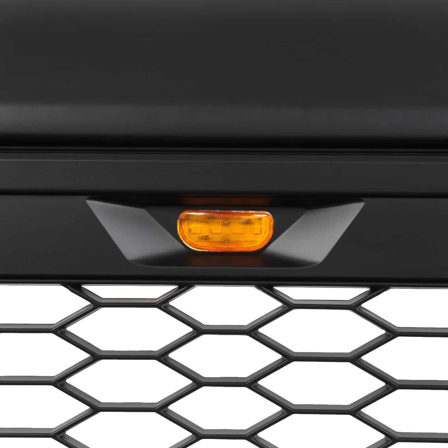 Matte Black SPEC-D TUNING Mesh Style Front Hood Grill Grille w/LED Lights Compatible with 2012-2015 Toyota Tacoma