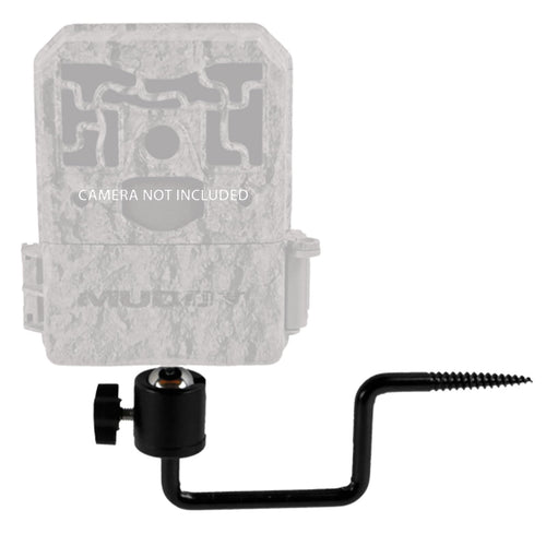 Adjustable Muddy Trail Camera Support | Durable Steel Portable Easy-to-Install Outdoor Hunting Camera Arm | Works on Cameras with 1/4" - 20 Receiver, Black