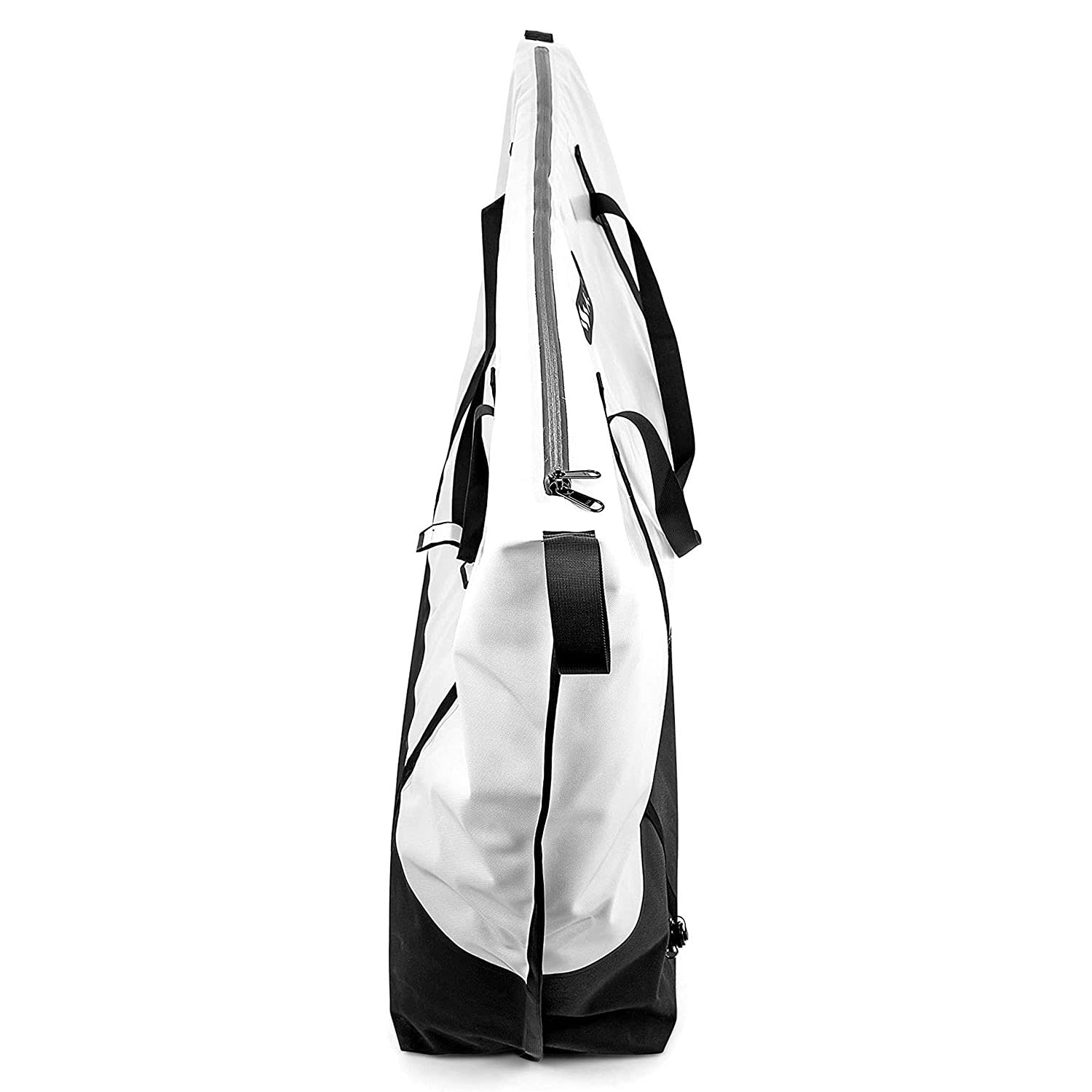 Heavy Duty Kuuma 210 Quart Insulated Fish Bag with Drain Plug (50184), White/Black