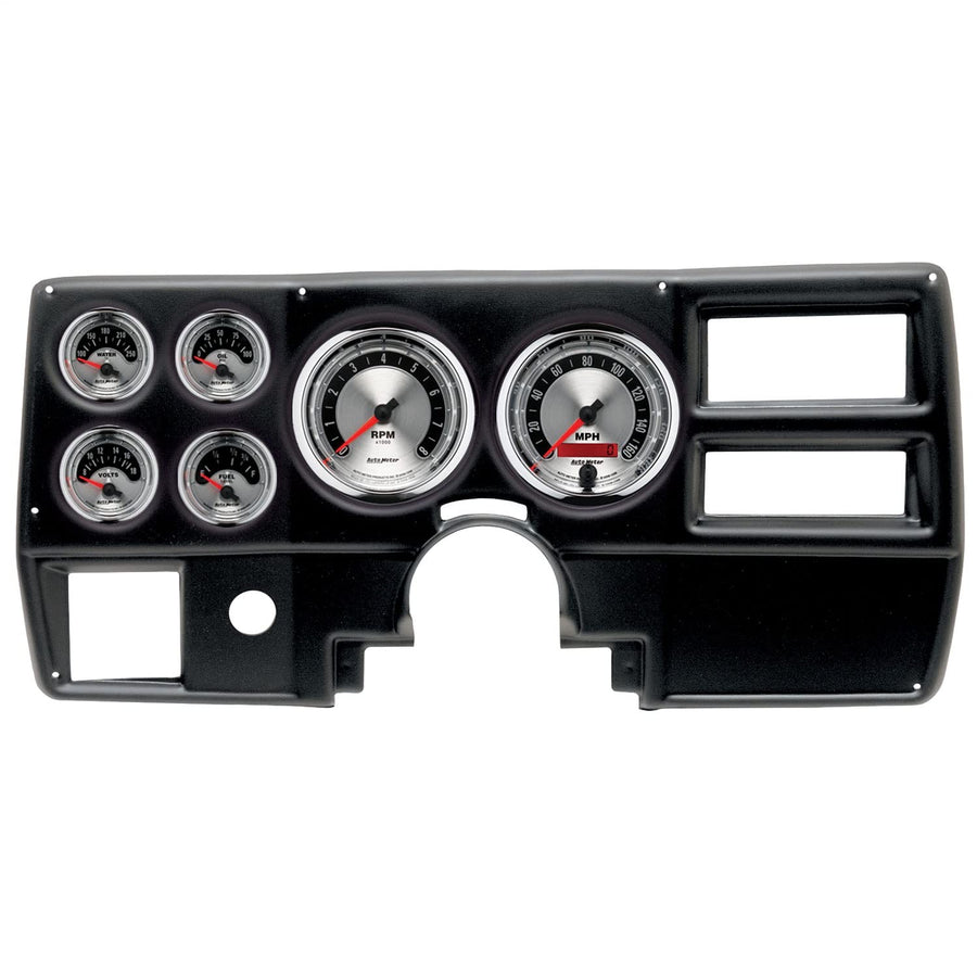 AutoMeter Dash Kit Direct Fit, (5" X2, 2 1/16" X4), Chevy/Gmc Truck Ac 84-87, American Muscle (2923-01)