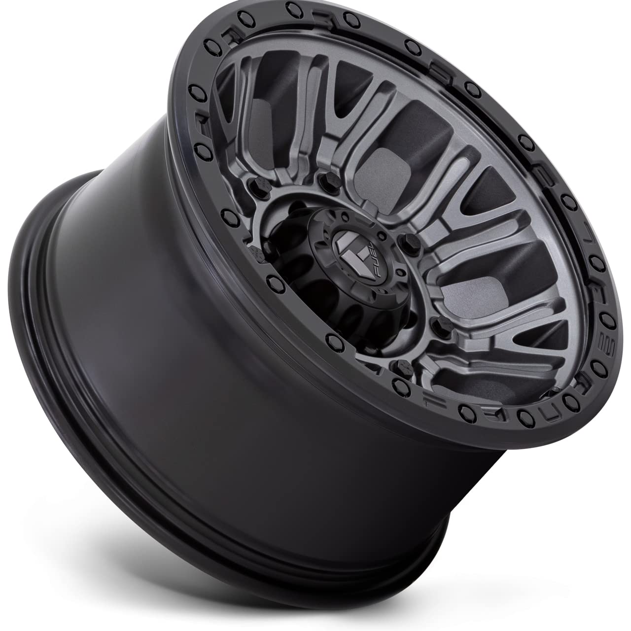 D825 Fuel Traction 17x9 5x5" -12mm Gunmetal Wheel Rim 17" Inch D82517907545