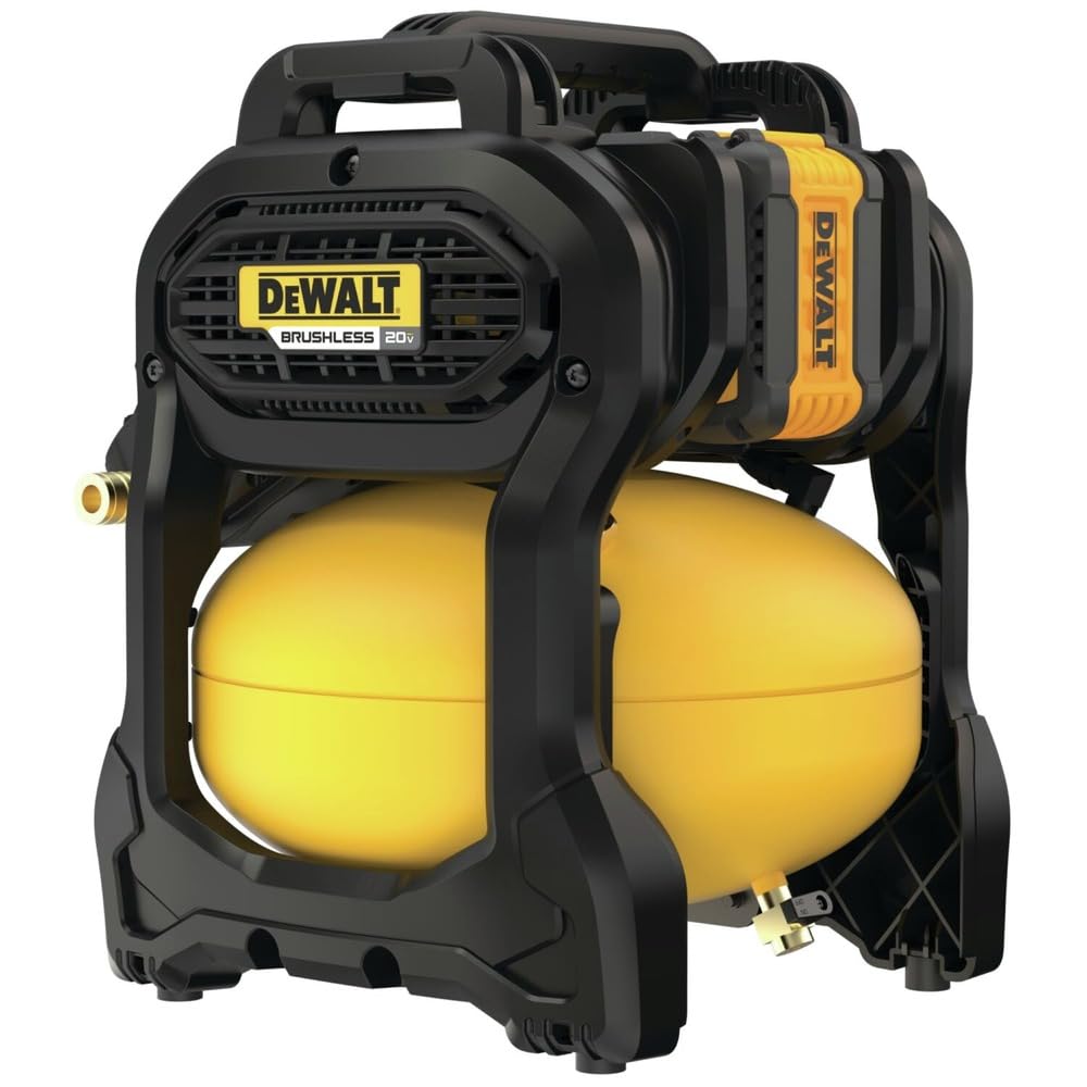 20V MAX* DEWALT Portable Cordless Air Compressor Kit, 2.5 Gallons, 140 PSI, Brushless with Battery & Charger (DCC2520T1)