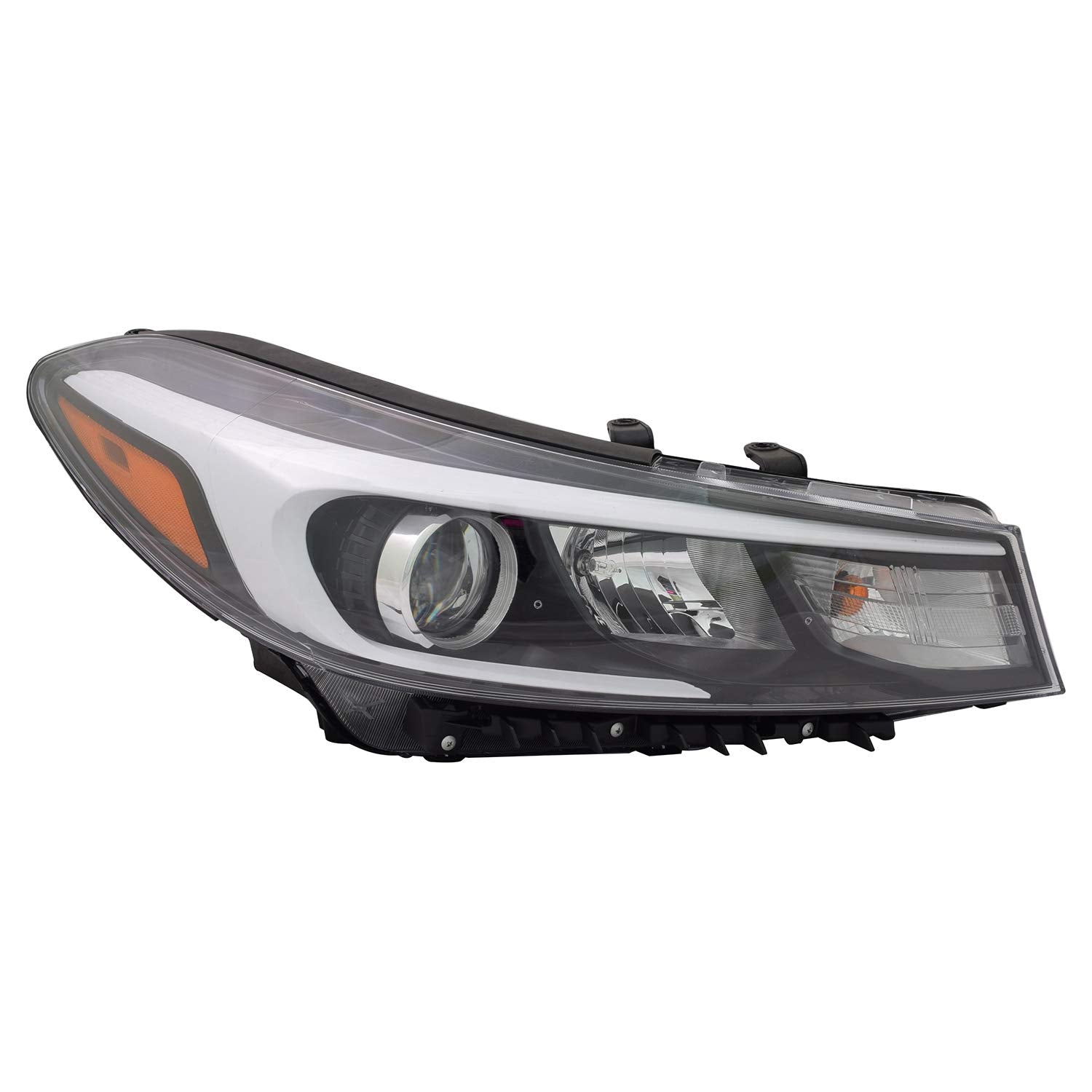 Right TYC Headlight Assembly Compatible with 2017-2018 Kia Forte