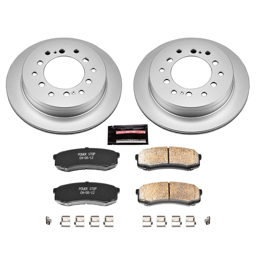 Coated Brake Rotor & Ceramic Brake Pads Power Stop CRK2405- rear