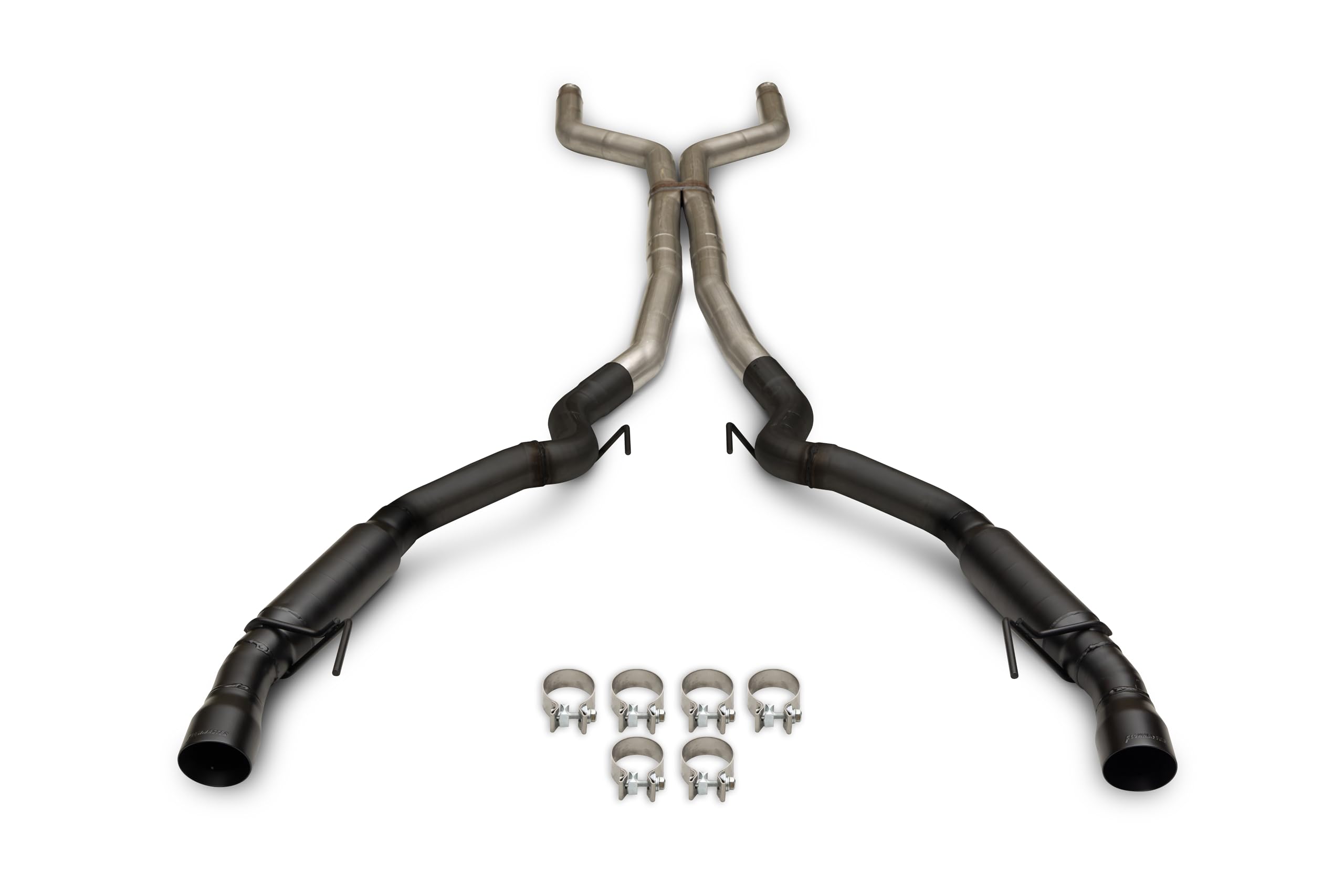 Flowmaster Outlaw Series 818161 Cat-Back Exhaust Kit 3 Inch 409 Stainless Steel with 4 Inch Black Dual Tips Compatible with 2024 Ford Mustang GT 5.0L Coyote and 2.3L EcoBoost