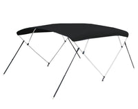 4A5493TB-02 Carver Industries 8'L 4-Bow Round Tube Bimini Top Kit - 54" H, Fits 91"-96" W, Jet Black