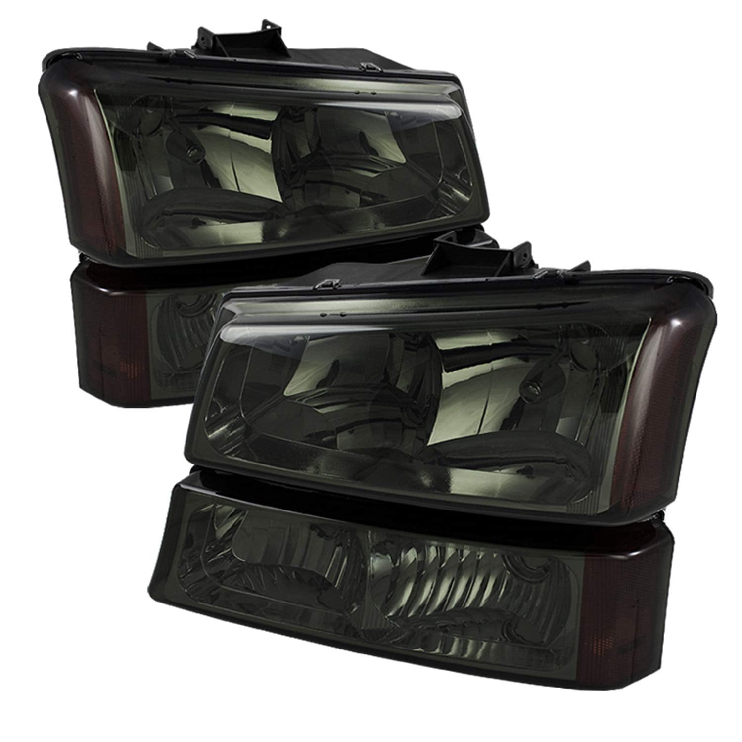 Crystal Front Headlight Kit xTune Auto Chrome/Smoked 5064523