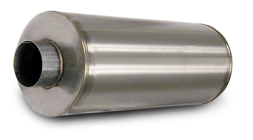 Corsa 8004000 Stainless Steel Muffler 23.25" Length x 9.62" Diameter with 4" Diameter Center Inlet/Outlet for Duramax Diesel