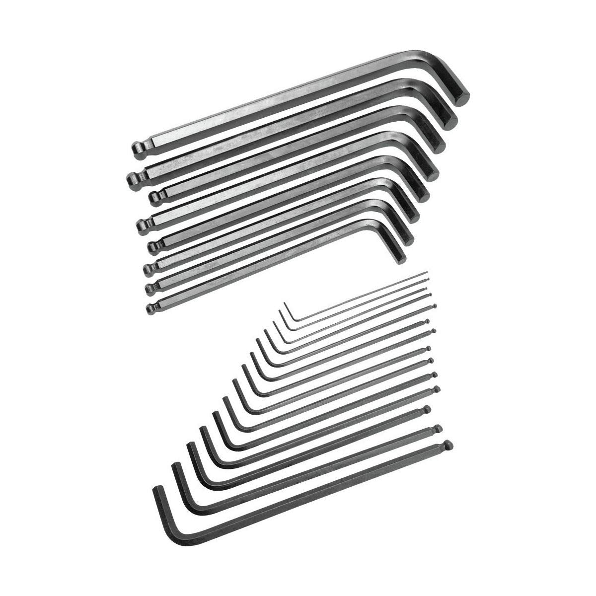 W80280 Performance Tool SAE/MET Ball End Hex, 22-Piece