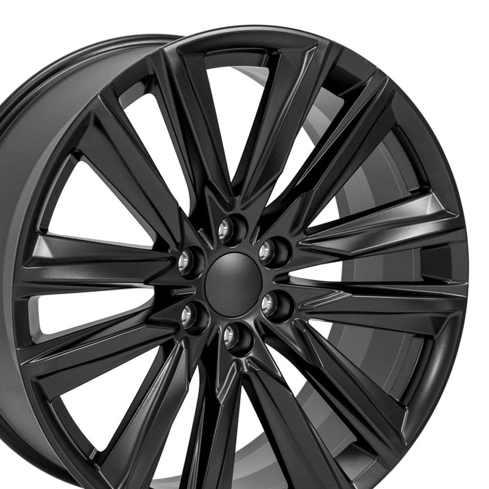 24 Inch OE Wheels CA91 Rim Fits Escalade Sport Style 6x139.7 24x10 Satin Black - Hollander 4869 (1)