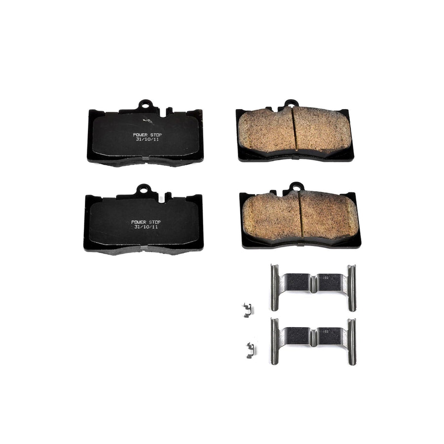 Power Stop Front Brake Kit For LS430 Lexus 2001-06 - Ceramic Brake Pads With Installation Hardware, 17-870