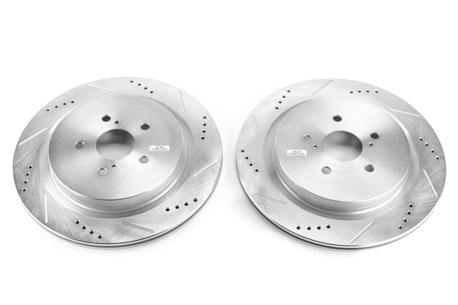 Power Stop JBR1737XPR Rear Drilled and Slotted Brake Rotor Pair For Lexus LS500, Lexus LS500h, Lexus RX350, Lexus RX350L, Lexus RX450h, Lexus RX450hL, Toyota Mirai [Model Specific]