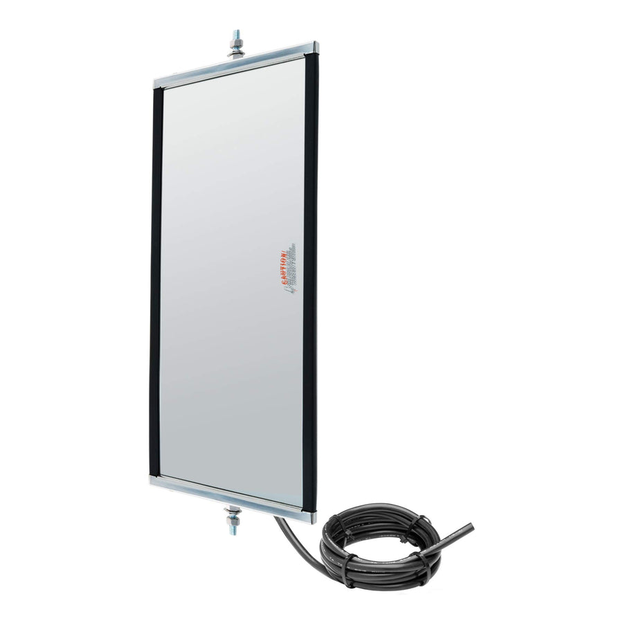 610316 Retrac 7 x 16-Inch Stainless Steel Angle-Back Heated, Lighted West Coast Mirror Head, Universal Driver or Passenger Side