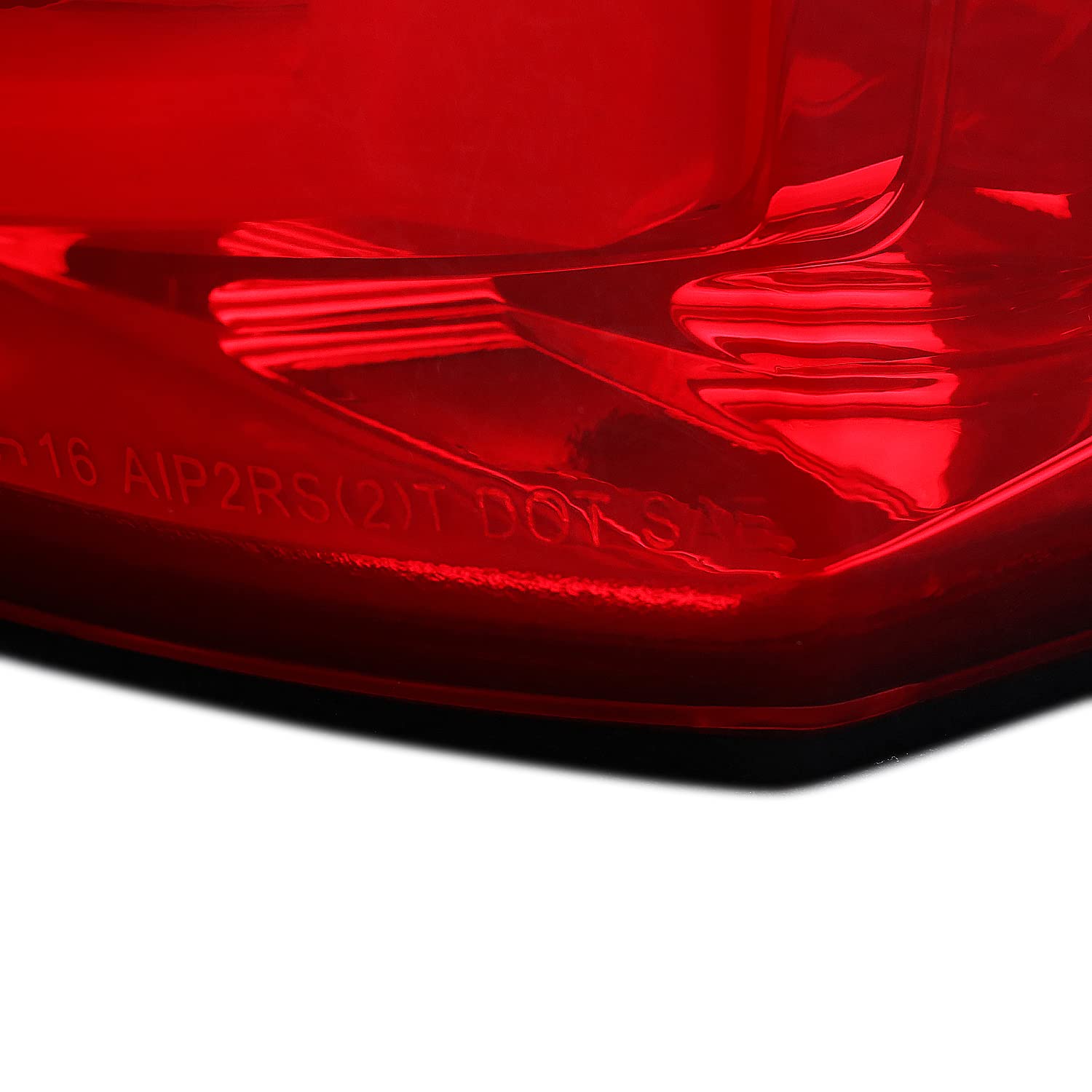 Spec-D Tuning Tail Lights Red LED w/LED Light Bar Compatible with 2016-2022 Toyota Tacoma, Left + Right Pair Assembly