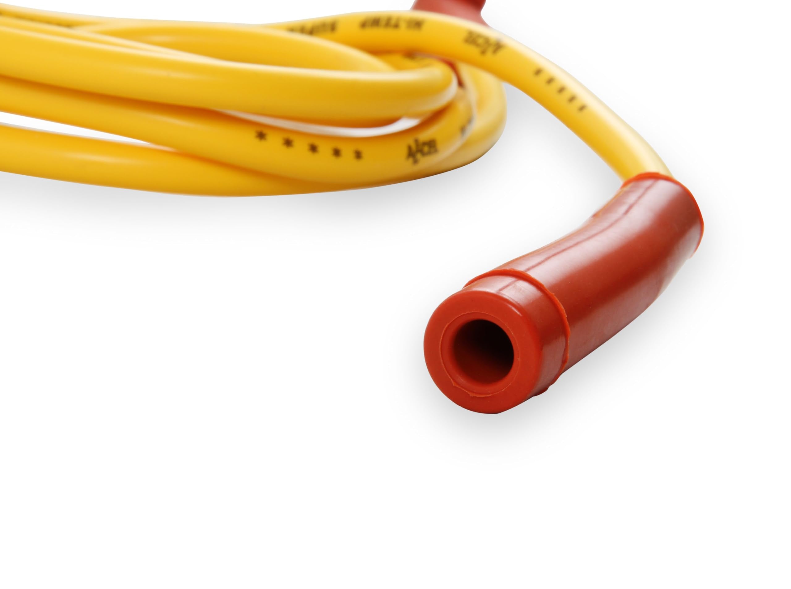 Single Wire ACCEL Replacement Kit - Straight and 90° Spark Plug Boots - Universal - Yellow