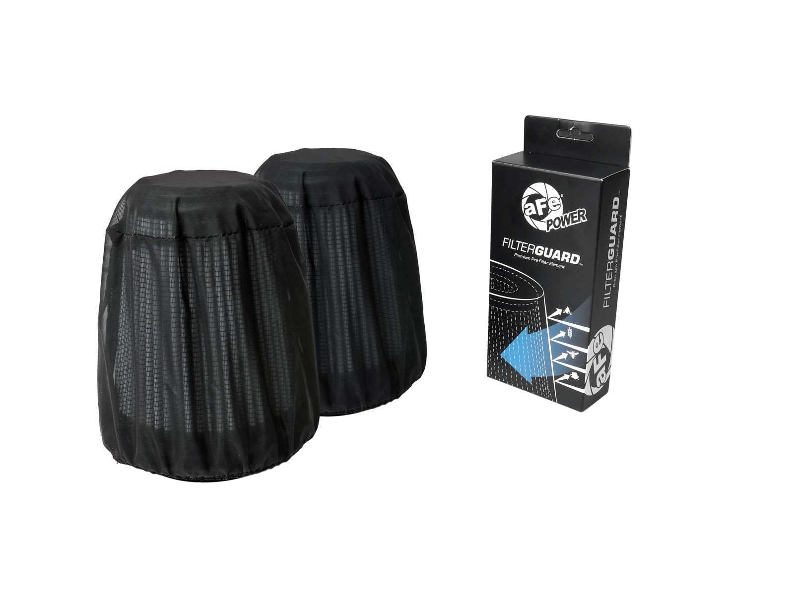 aFe Power Filter Wrap Prefilter - 5" Base, 3.50" Top, 6" Tall, #28-10103M, Black