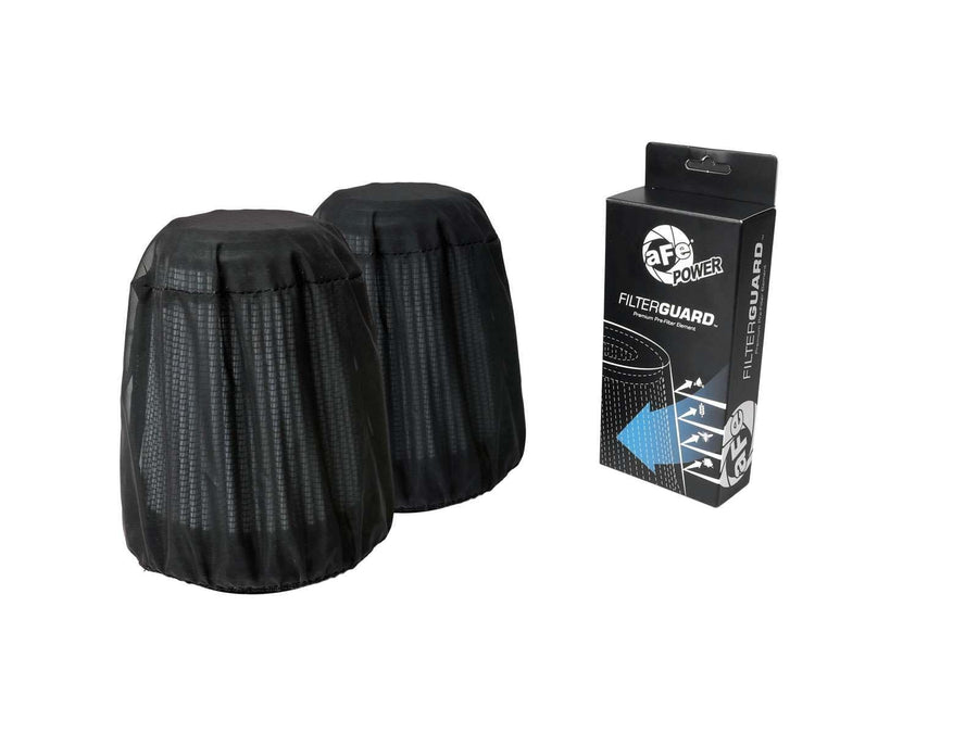 aFe Power Filter Wrap Prefilter - 5" Base, 3.50" Top, 6" Tall, #28-10103M, Black