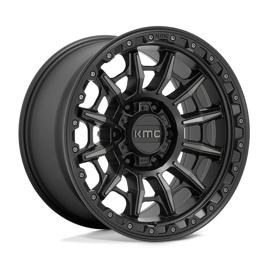 KMC Wheels 17X9 CARNAGE 5X1505 0mm SATIN BLACK WITH GRAY TINT - KM54779058400