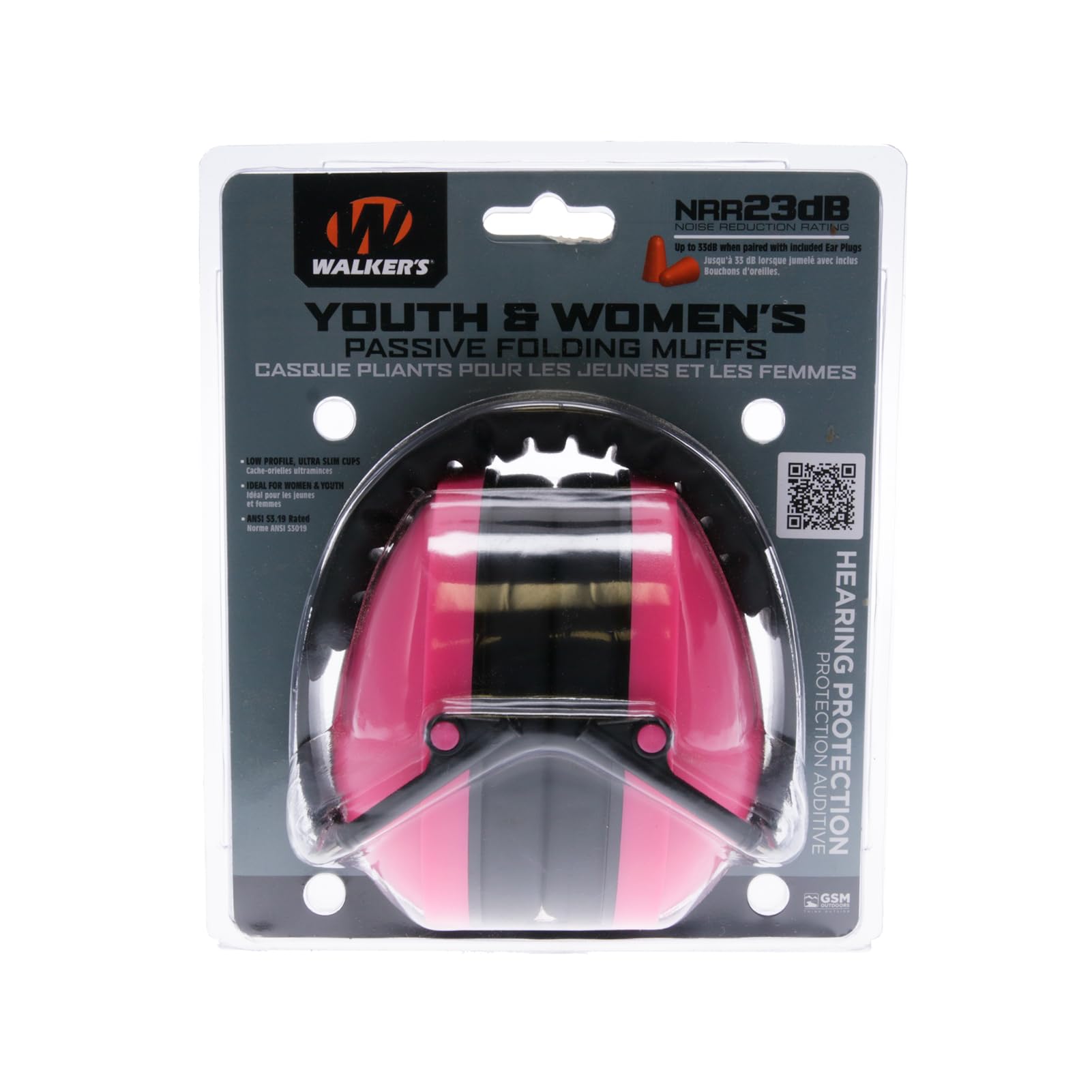 Walker's Earmuffs Youth & Women - Pink