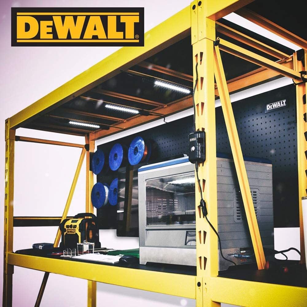 Dewalt LED Motion Activated Magnetic Shelving Light Kit for Work and Mechanics Shops (3 Lights, 500-Lumen Each)