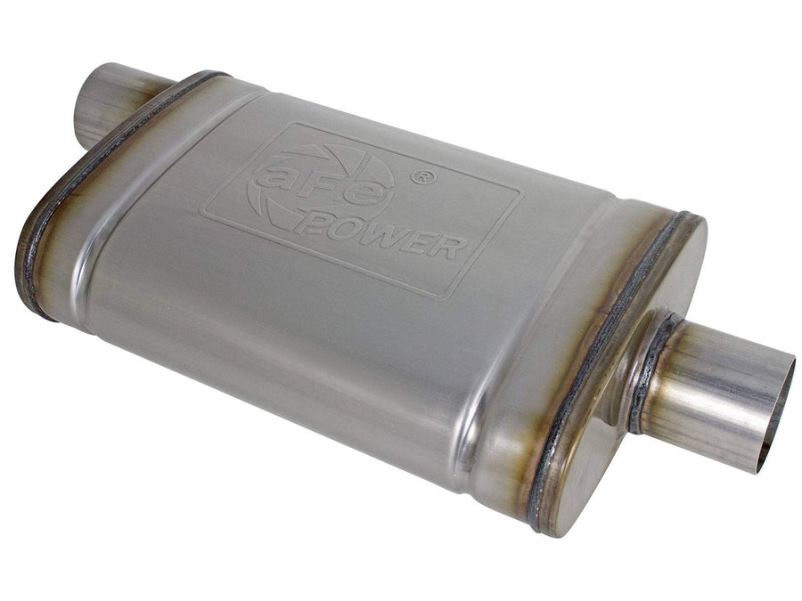 Mach Force-Xp aFe Power 49M00029 2-1/2" 409 Stainless Steel Muffler, 1 Pack
