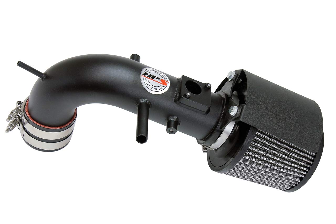 HPS Performance Shortram Black Air Intake Kit + Heat Shield Cool Ram Compatible for 2012-2017 Toyota Camry 2.5L 4Cyl, 827-524WB