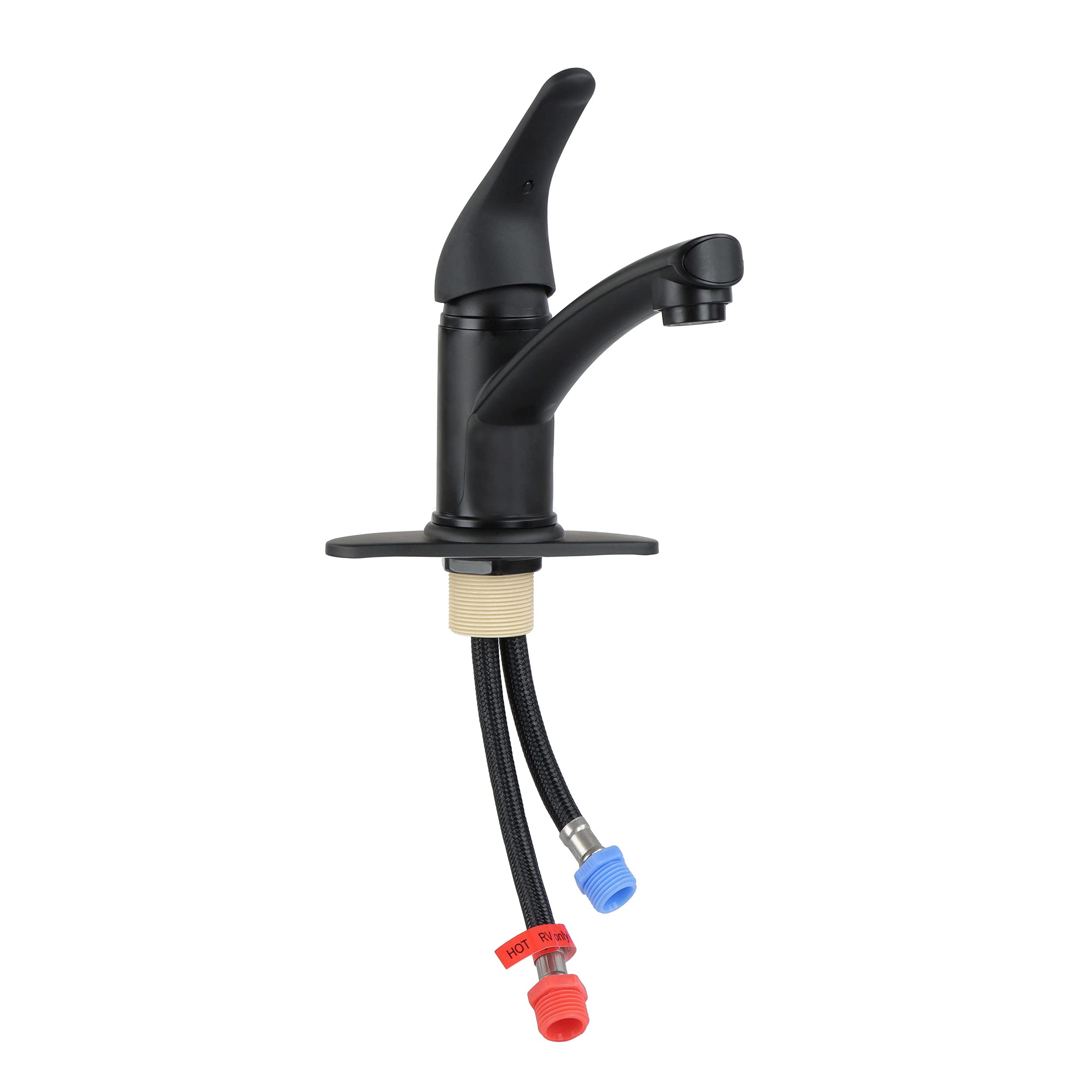 Empire Faucets Single Lever SL70LVRBMT-E Bathroom Faucet with Extended Roman Spout and Blade Handle - Black Matte