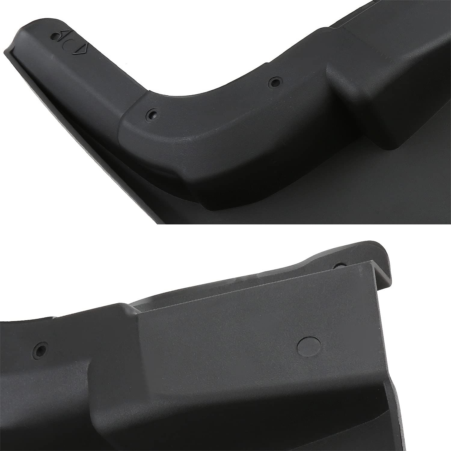 Front+Rear Spec-D Tuning Splash Guard Mud Flaps Compatible with 2015-2018 Ford F250 F350 Super Duty w/o Wheel Lip