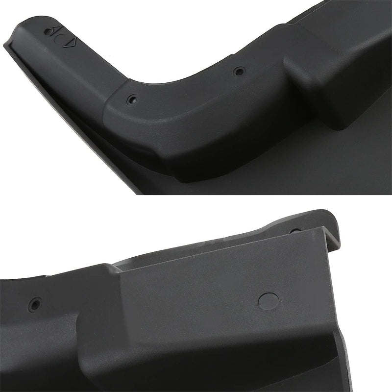 Front+Rear Spec-D Tuning Splash Guard Mud Flaps Compatible with 2015-2018 Ford F250 F350 Super Duty w/o Wheel Lip