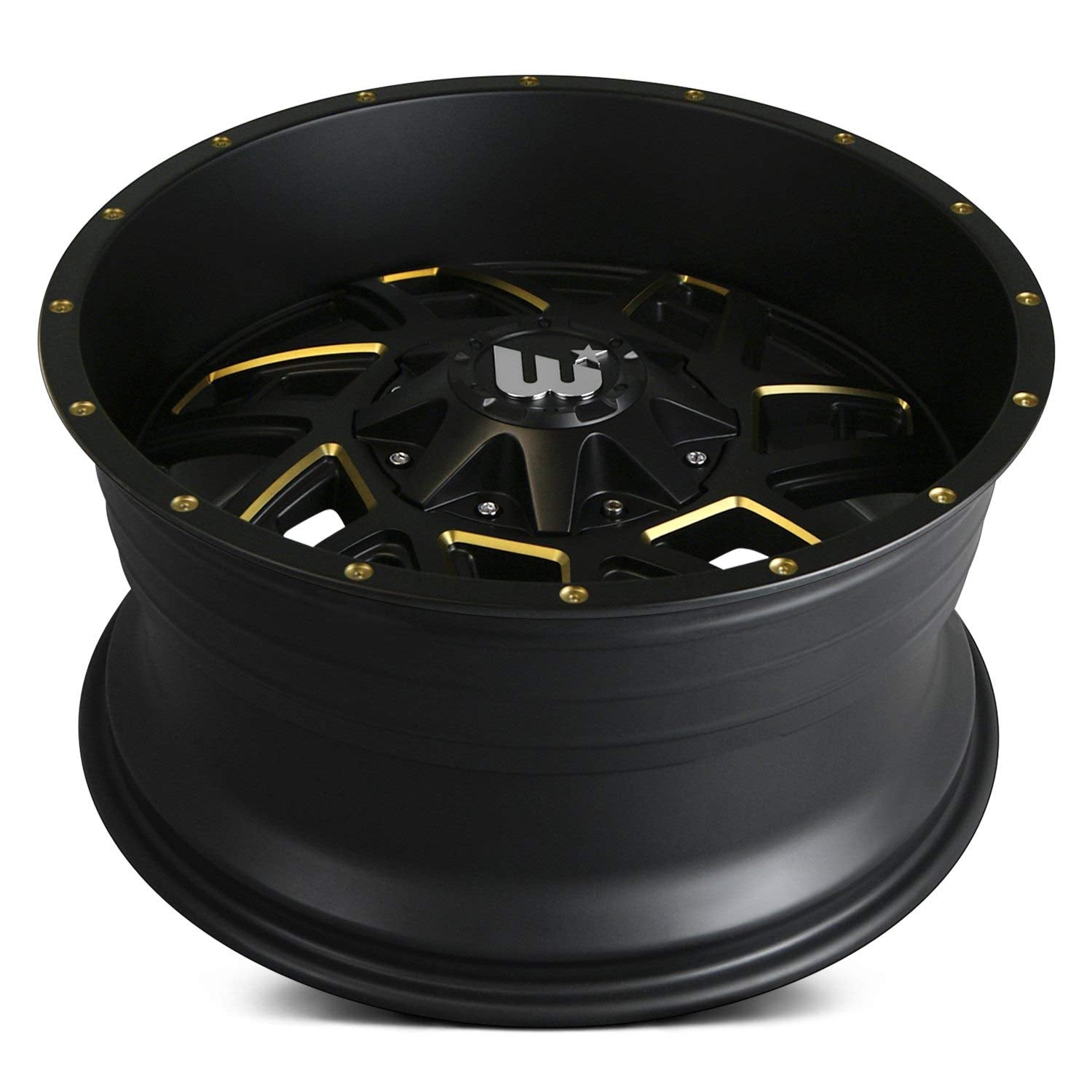 Alloy Ion 141 Gloss Black Milled Wheel with Alloy Steel (17 x 9. inches /6 x 87 mm, -12 mm Offset)