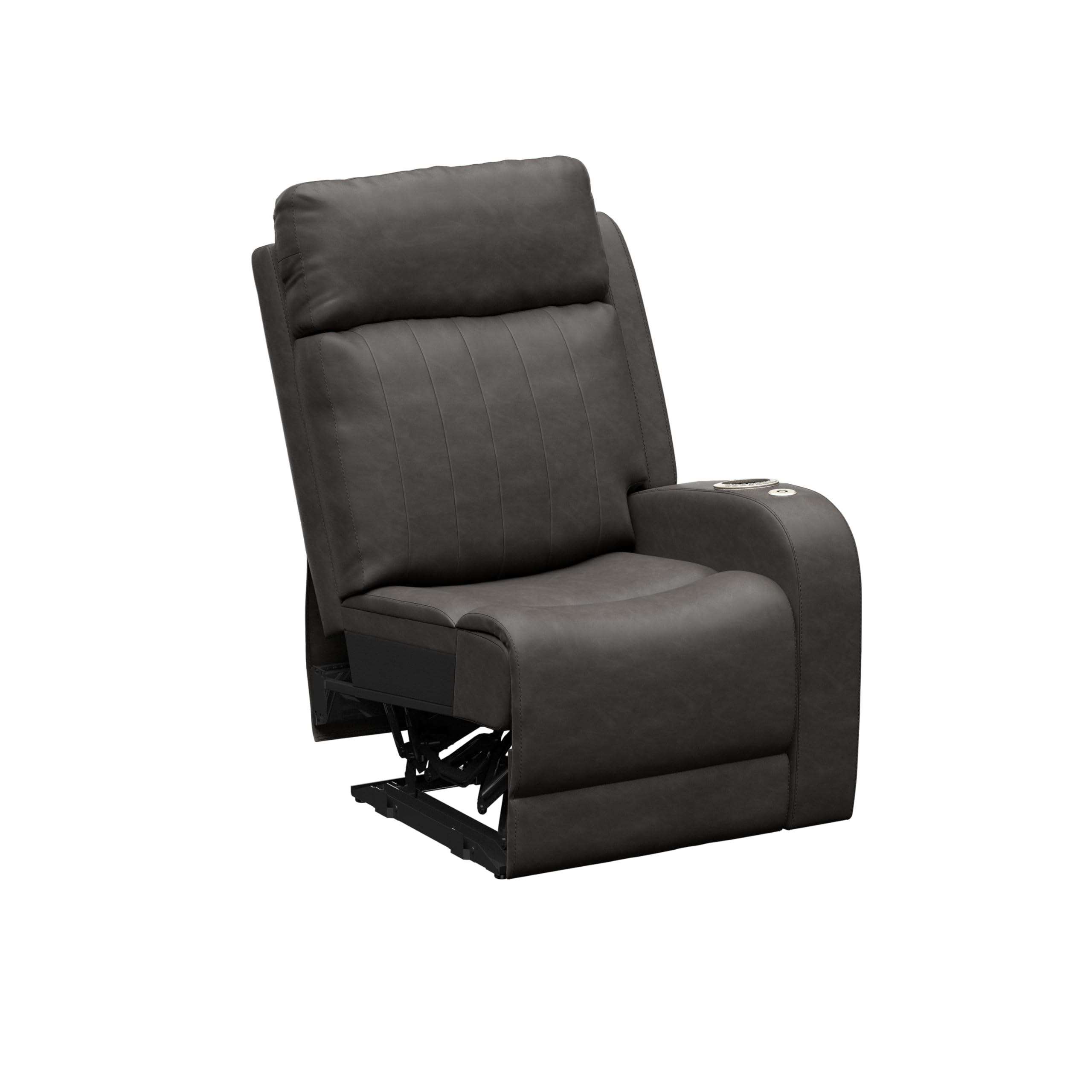 THOMAS PAYNE McCoy Signature Seismic Series RV Theater Seating Left Arm Recliner with Power Adjustable Lumbar, Headrest, Reclining, Heating, Massage, Integrated Cupholder Controls - 2024044201