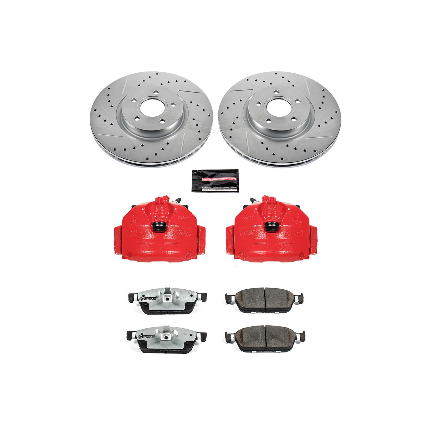 Power Stop Z26 KC7208-26 Front Street Warrior Brake Kit Ford