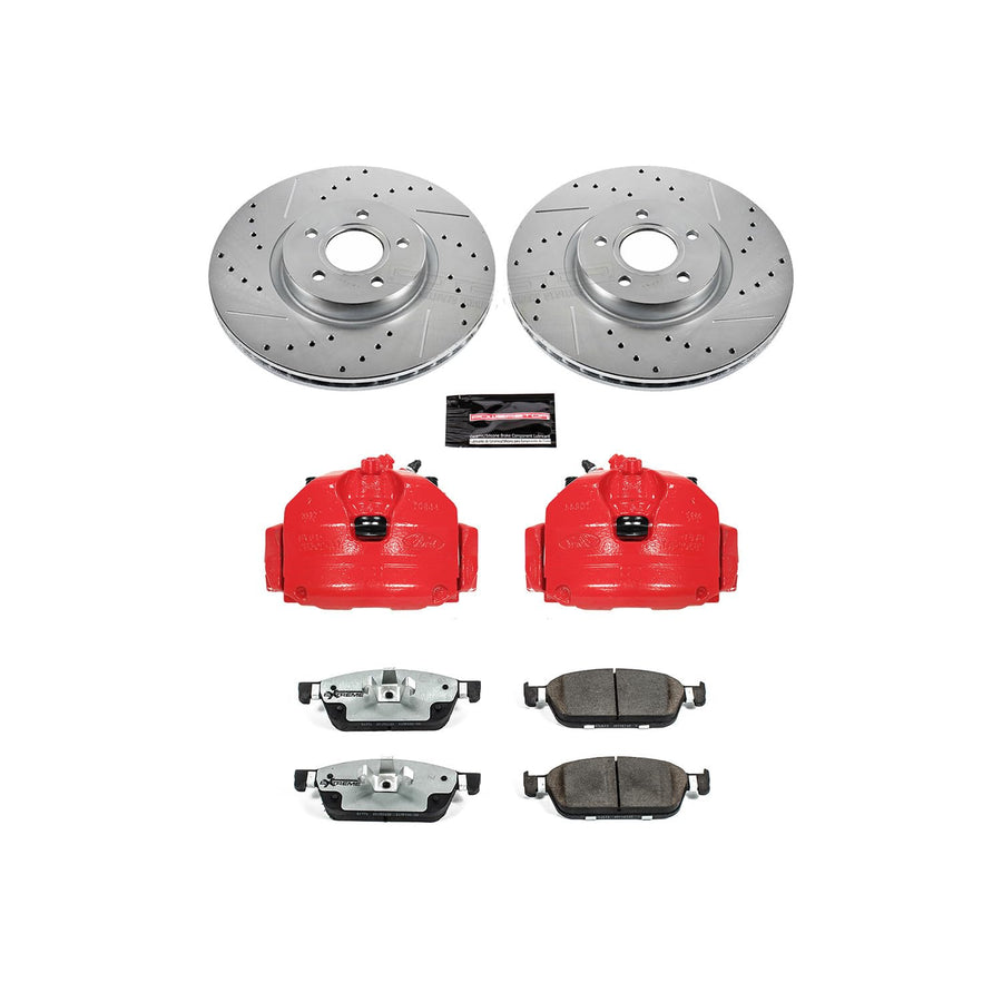 Power Stop Z26 KC7208-26 Front Street Warrior Brake Kit Ford