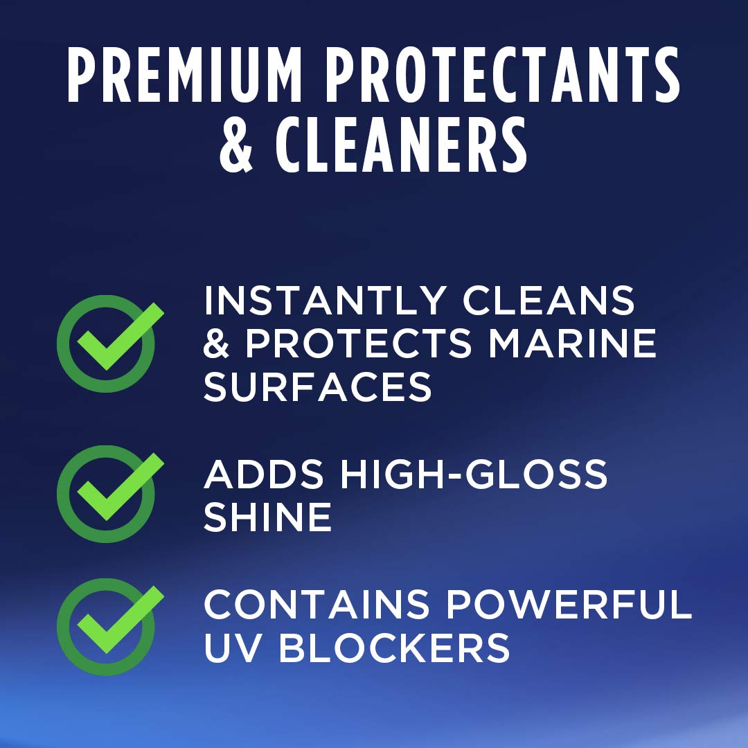 Marine Speed Detailer 303 Products - Instantly Shines And Protects - UV Protection - Protects Against Fading - Removes Dust, Dirt, And Smudges, 32 fl. oz. (30205)Packaging May Vary, White