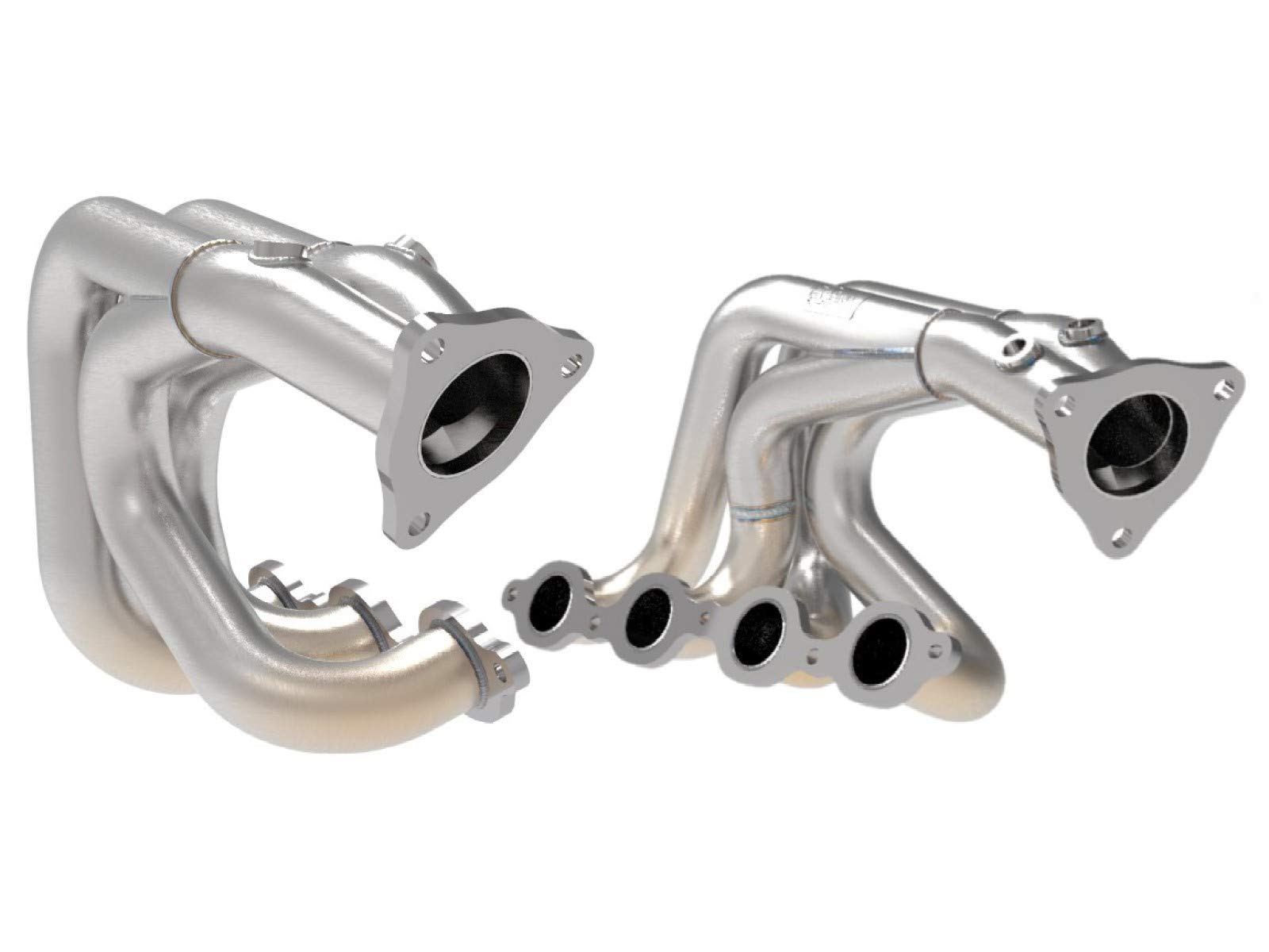 48-34148-H aFe Power Twisted Steel Header for 2020 Chevrolet Corvette (C8), 304 Stainless Steel
