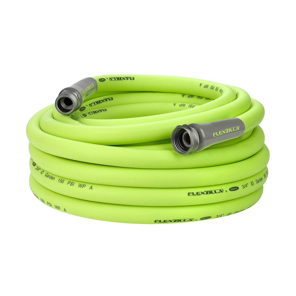 Garden Hose Flexzilla 3/4 in. x 50 ft., Lightweight All-Weather Water Hose, Durable and Flexible, Leak-Free Connections