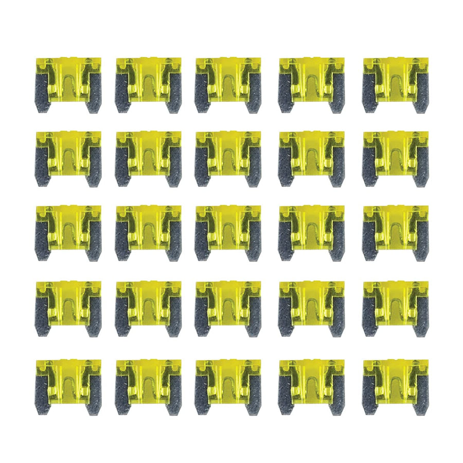 20 Amp Install Bay ATM Low Profile Fuse, 25 Pack