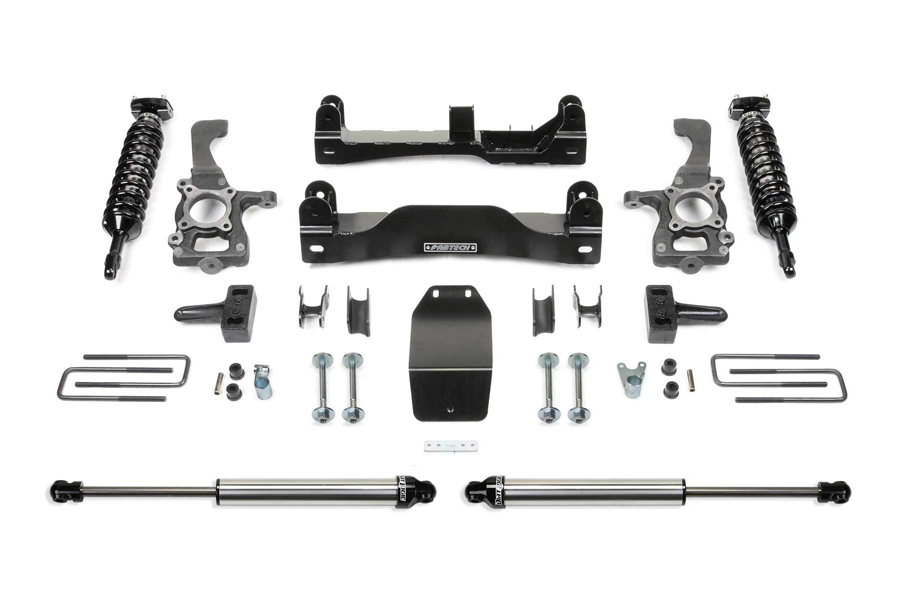 Fabtech Performance K2184DL Lift System w/Shocks w/DLSS Shocks 4 in. Lift System w/Shocks