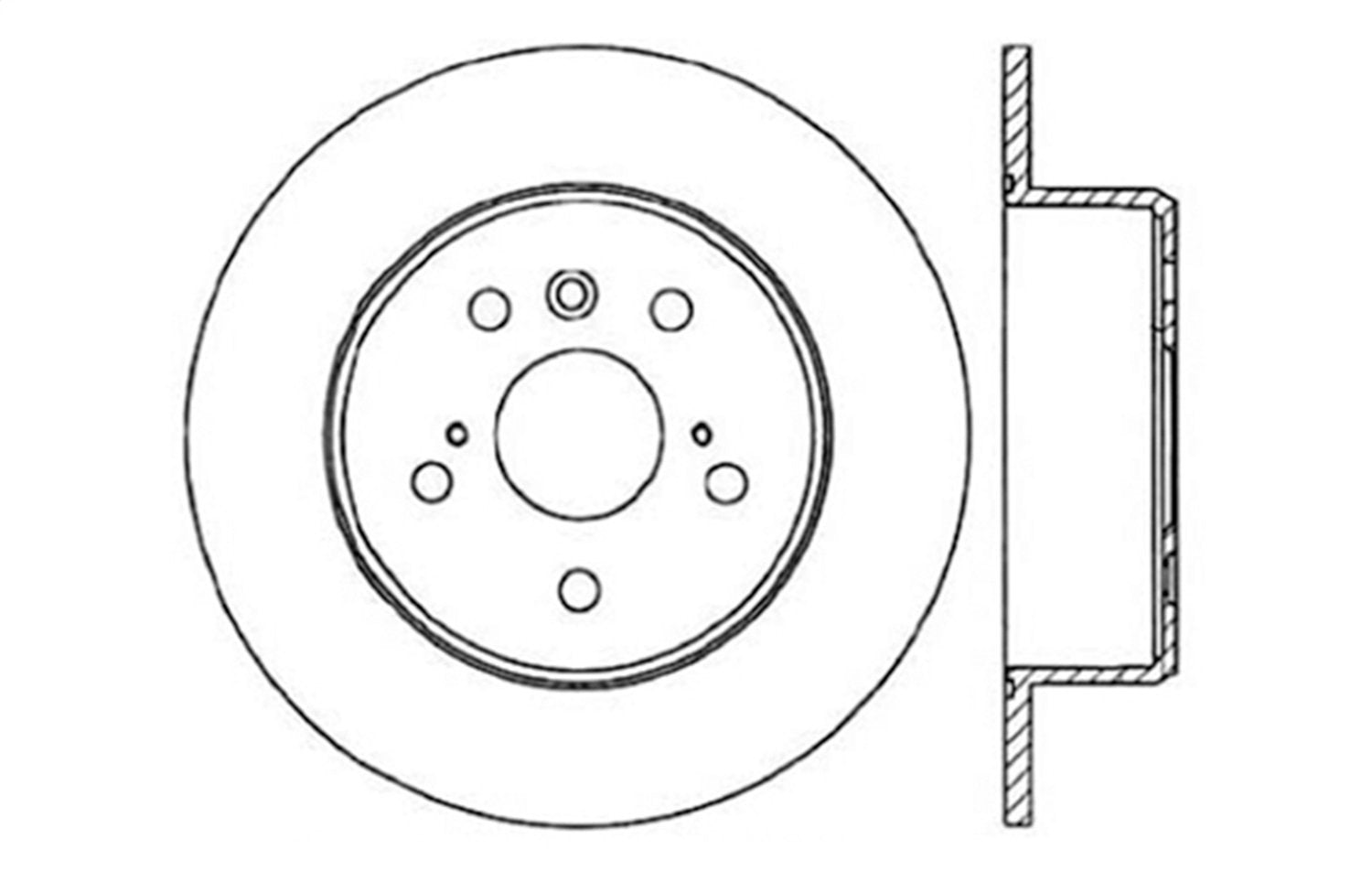 StopTech Sport Drilled/Slotted Brake Rotor 127.44080L (Rear Left), 1 Pack