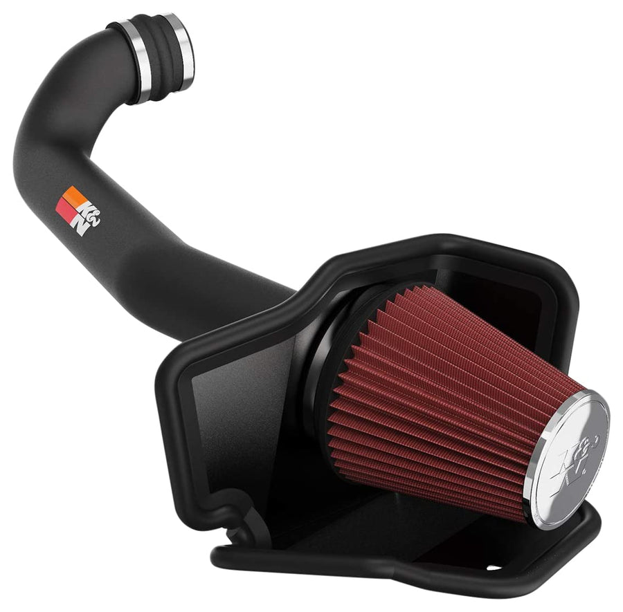 Cold Air Intake System K&N: High-Flow Air Filter, Increase Performance & Towing: Compatible with 2011-2015 Dodge/Jeep: Durango, Grand Cherokee, 77-1560KTK